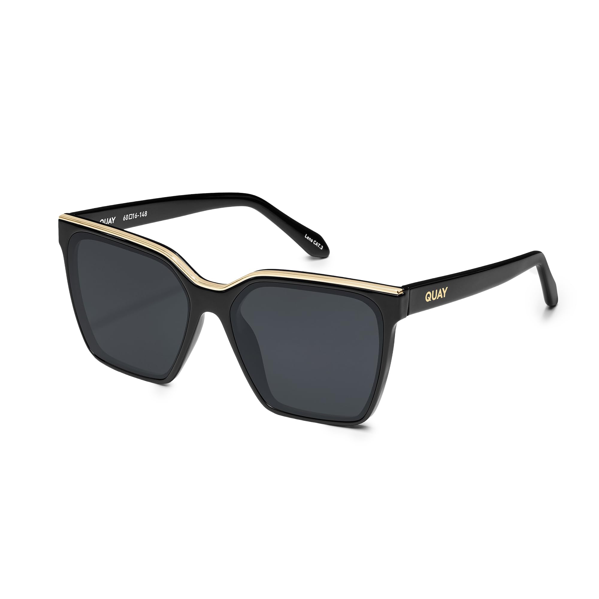 QUAY Level Up Polarized Square Sunglasses for Women