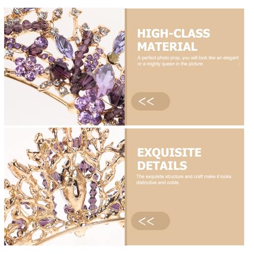 Tiara de cristales elegante ideal como obsequio de bodas y decoración delicada del cabello 3