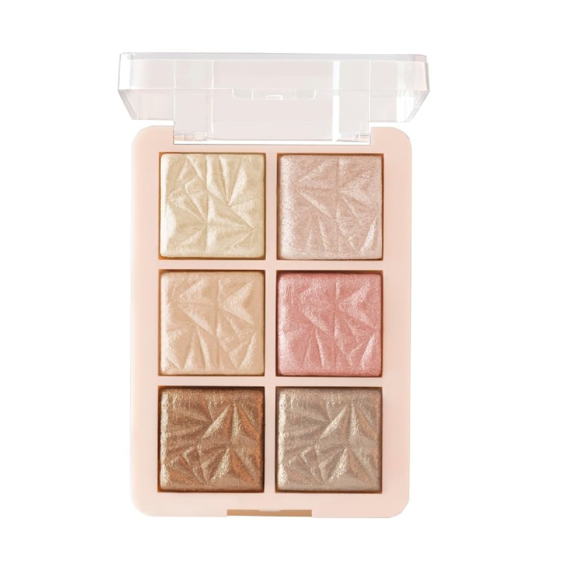different makeup looks you can create using this 6-color highlighting palette?