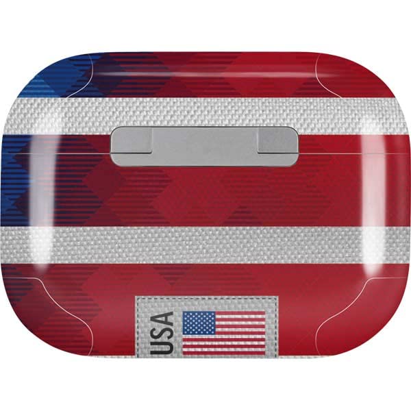 Skinit Decal Audio Skin Compatible with AirPods Pro 2nd Gen - USA Soccer Flag Design