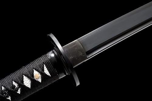 Miniatura 46 de Espada katana tradicional forjada a mano con calor/arcilla templada Katanas auténticas de samurái japonesas auténticas y auténticas de acero al