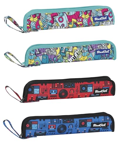 Safta 1635284, Portaflautas, Colores/Modelos surtidos, 370x20x80mm, 1 pieza