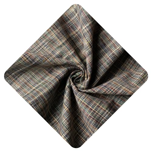 Image of Unstitched Cotton Fabric for Men and Women - Light Weight Trending Self Pattern Khadi Cotton Fabric Material (3 Meter, Bluish Grey)