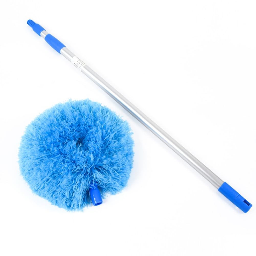 CTRLZS Ceiling Fan Cleaner Duster Telescopic Handle with Removable Cleaning Head Reusable Microfiber Ceiling Fan Blade A