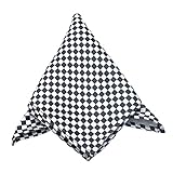 Vibhavari Men's Black & White Pocket Square