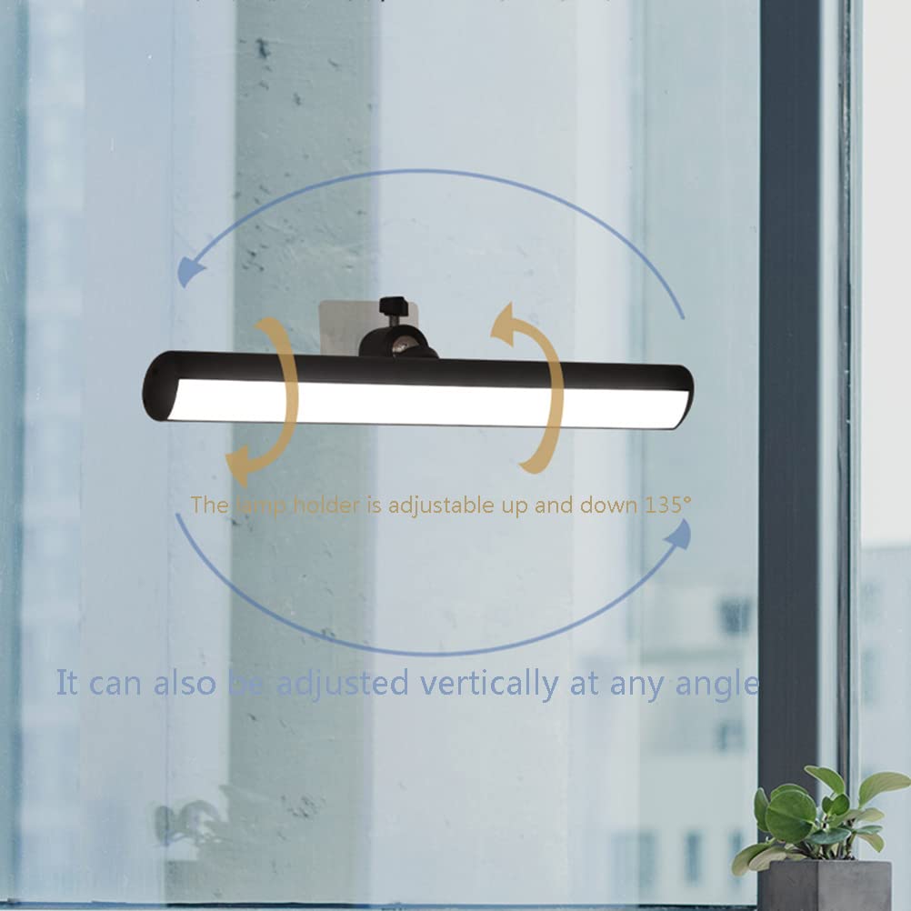 Lampada da lettura a LED, barra luminosa a LED dimmerabile al tocco, luce da lettura con batteria ricaricabile USB incorporata Lampada da cucina da 2000 mAh, lampada da specchio, 32 cm