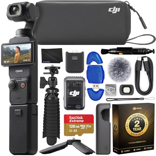 DJI Osmo Pocket 3 Creator Combo Gimbal Stabilizer with 1′′ CMOS &...