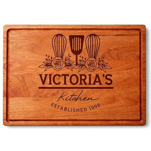 Tabla de cortar rectangular personalizada de madera miniatura 1