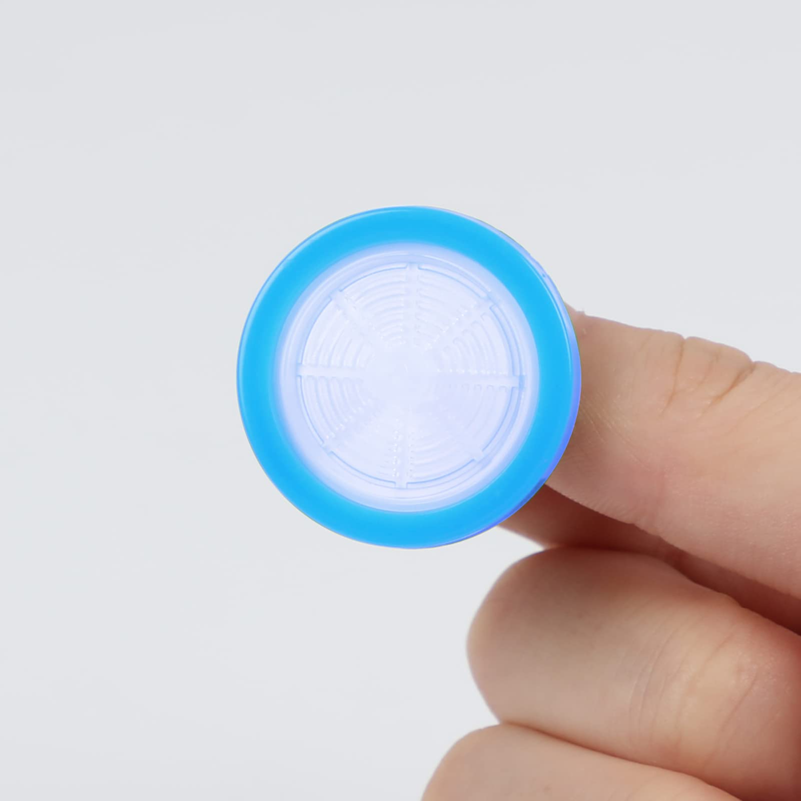Spritzenfilter Sterile PVDF Membran Nadel Filter für Wissenschaftliche Labor Spritze Filter, 100 Stück, 0.1μm 13mm, Blau