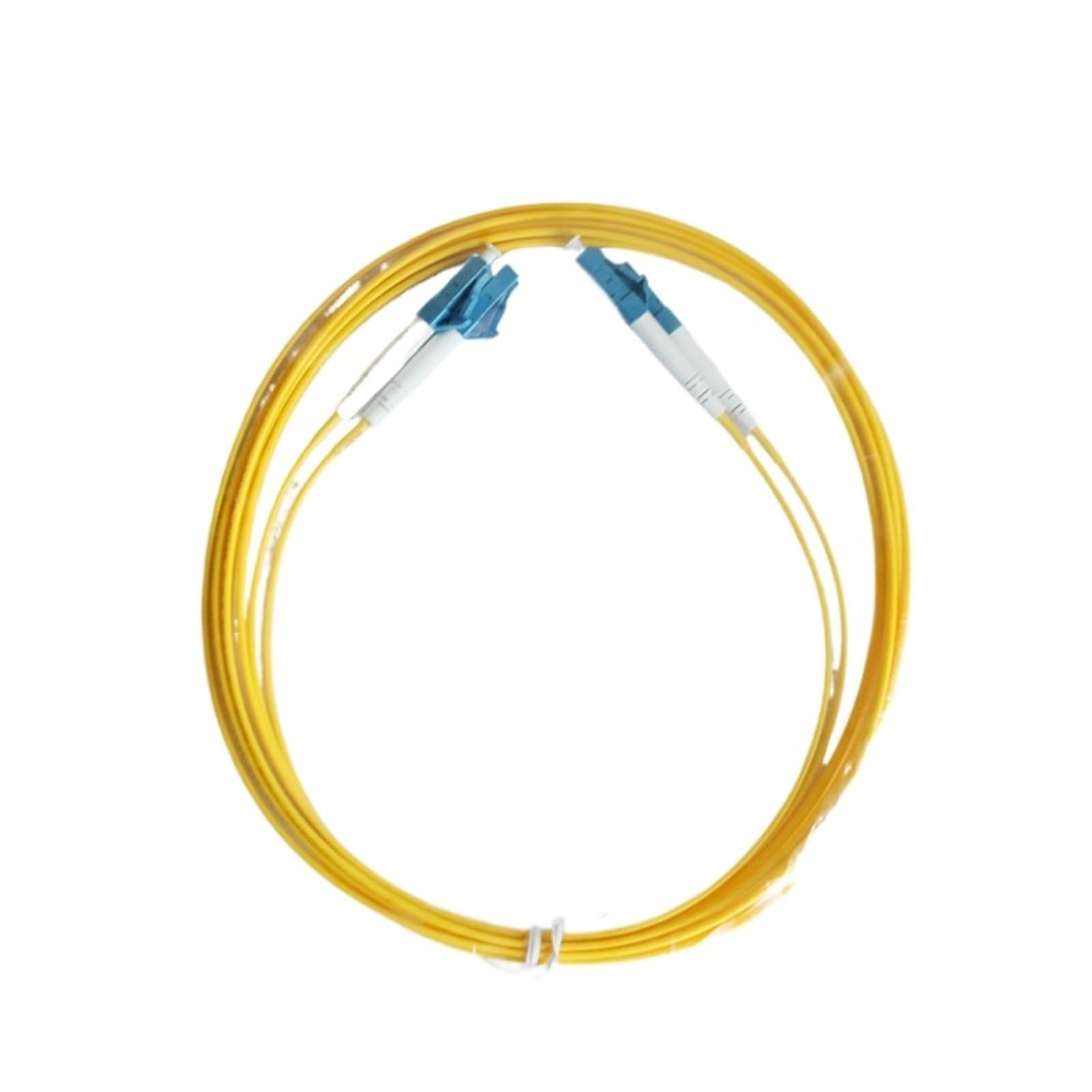 Cavo patch in fibra ottica duplex LC-LC, cavo jumper, SM Duplex 9/125 PVC, 2,0 mm, 1 M 2 M 3 M 5 M, 10 pezzi/lotto(5m)