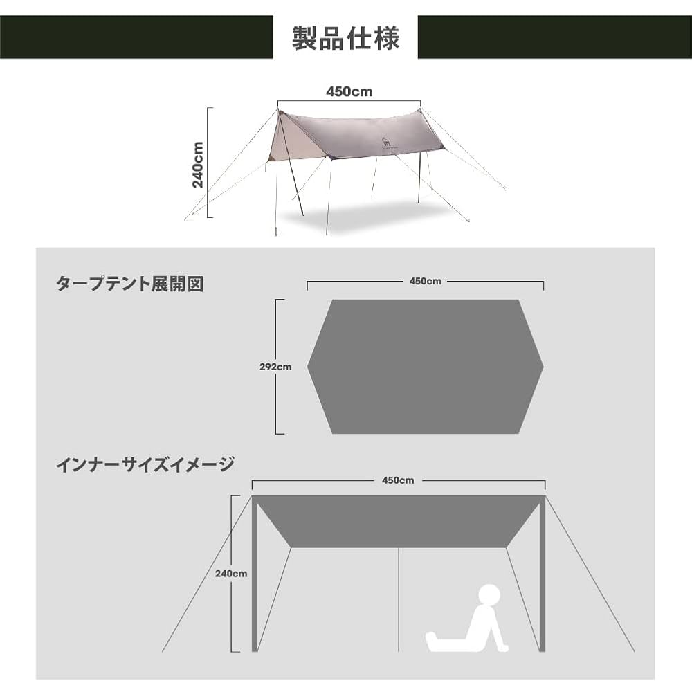 テント・タープ HIGH TAIL DESIGNS Tyvek \"Last Light\" テント・タープ HIGH TAIL DESIGNS Tyvek 