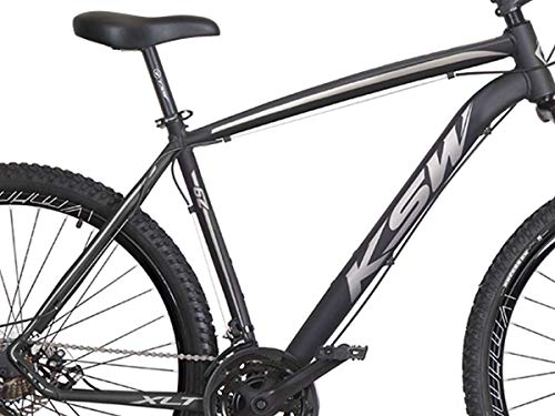 Bicicleta Aro 29 KSW XLT 21v Freio a Disco Preto com Prata 21