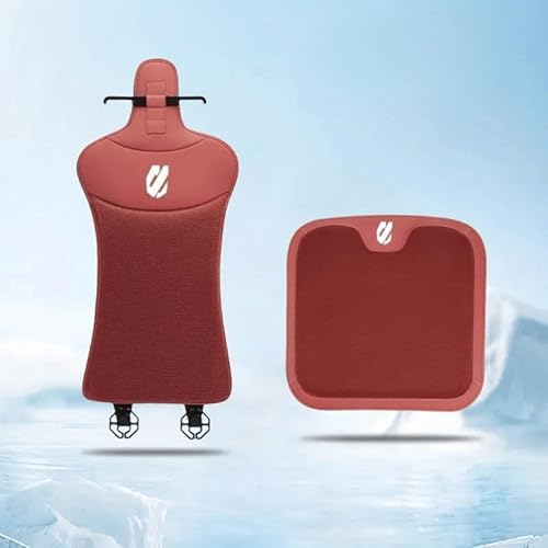 アルファード 車用シートクッション ALPHARD、AGH40W AGH45W 20系 30系 40系 全シリーズ対応 背もたれ クッション 最新型 アルファード 車 シートカバー 四季に使用 車 クッション 車用品 運転/自宅/オフィス 座布団 (レッド