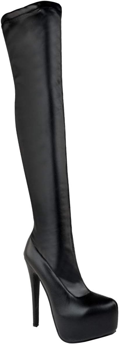Womens Ladies Mens Unisex Thigh High Over The Knee Stretch Suede Leather Boots Shoe Sexy Stiletto Stretchy Fit Patent Platform Boot Size