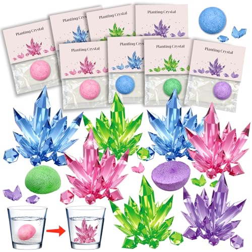 16Pcs Science Kit Crystal Growing Party Favor Supply Gifts for Kids Classroom Goodiebags Christmas Valentines Day Gifts (16Pcs One Size)