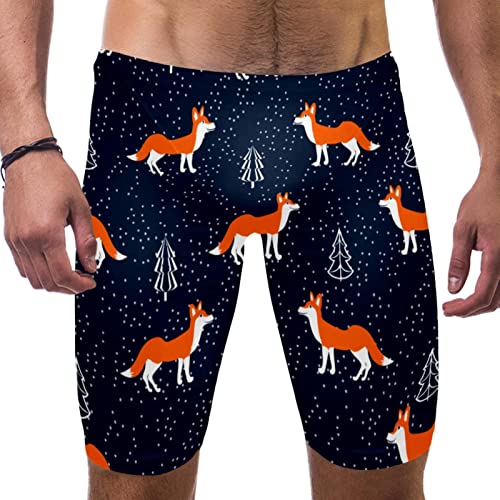 Pantalones cortos de natación Fox Blue para hombre: bañador multicolor azul talla L ideal para playa