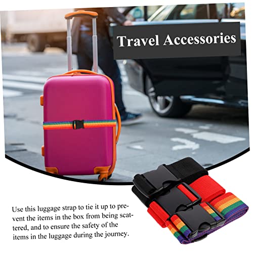 Yardenfun 3 peças com cordas de liberação, cinto elástico para serviço de viagem, colorido, conector
