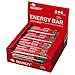 Produktbild Squeezy Energy Bar (Kirsche + Koffein) 12er Pack - Kohlenhydratreicher Energieriegel - Fitness & Energie Booster für den Ausdauersport - Mit 50 mg Koffein pro Riegel