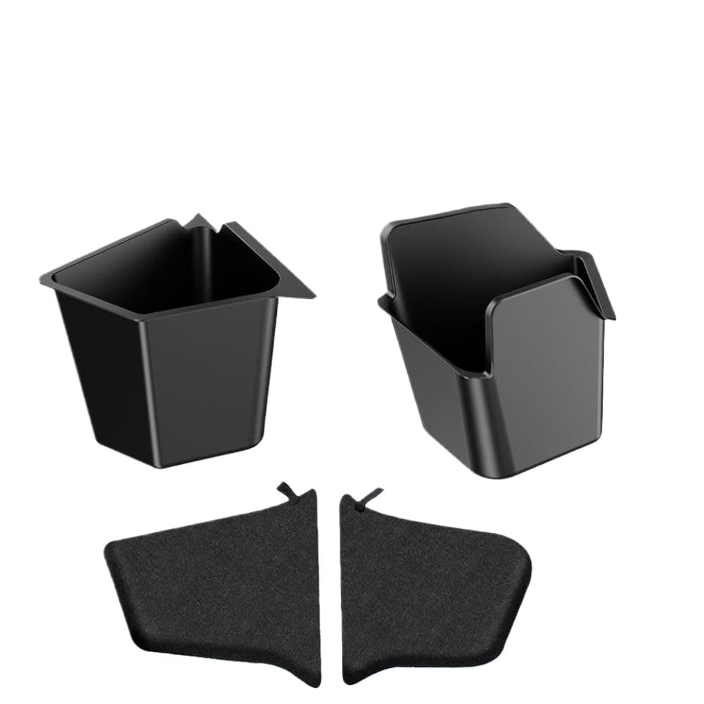 RCGtnnesa Trunk Organizer Compatible With Model Y Juniper Launch Refresh 2025 Rear Trunk Storage Bins Side Box Organiser TPE Accessories(Color Name: TYPE 5 (Offical))