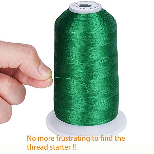 Image of Simthread 12 Brother Colors of Huge Spool 5000M Polyester Embroidery Machine Thread for Commercial and Domestic Embroidery Machines - Assorted Color 3