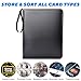 ULLTOON Portable 9-Pocket Trading Card Binder, Holds 990 Cards with 55 Removable Double-Sided Sleeves, Baseball Card Binder Card Storage Organizer Album for Boys, Girls, Sports & Game Cards