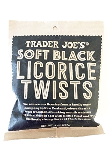 Trader Joe's Soft Licorice Twists 8oz (Black Licorice, 1 Pack)