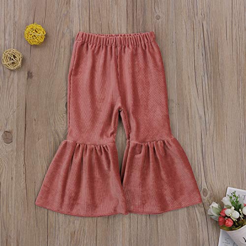 Citgeett Kids Toddler Baby Girls Flare Pants Outfits Corduroy Velvet Ruffle Bell Bottom Leggings Trousers Clothes thumb #1