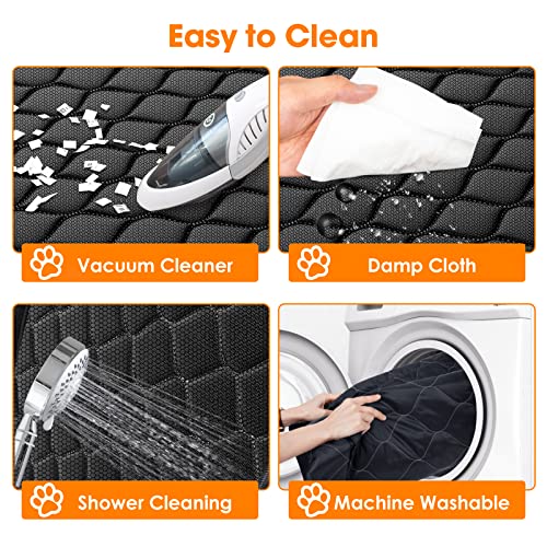 Mixjoy Dog Car Seat Cover, Waterproof Car Seat Cover For Dogs Kids, Bench Back Seat Cover Protector Armrest For Cars With 1 Dog Seat Belt, Washable & Nonslip Pet Car Seat Cover For Cars, Trucks & Suv #TOP6