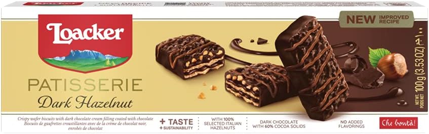 Gran Pasticceria Dark Hazelnut Chocolate Biscuits 100 g (Pack of 3)