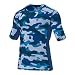 adidas Performance Men's Techfit Compression Short-Sleeve Tee, Medium, Light Pastel Blue