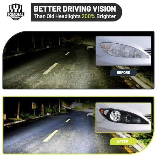 Image of Headlights W /Bulbs for 2005 2006 Toyota Camry 4-door sedan Base, LE, SE, XLE Halogen Headlamp Replacement Driver & Passenger Side