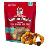 Country Kitchen Rawhide Free Kabob Rings Dog Chews, Made with Real Chicken, Beef, Pork, and Duck, 5 Count