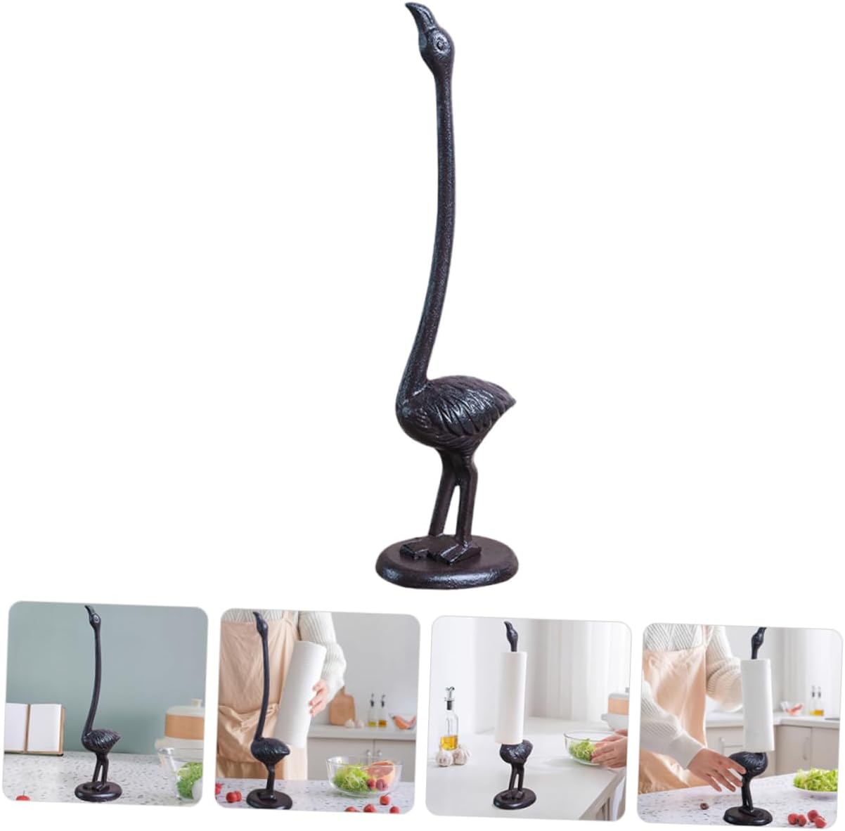 Tissue Rack Paper Towel Stand Roll Paper Holder Kitchen Towel Holder Industrial Decor Easy Access