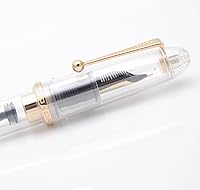 Vista 7 de Pluma estilográfica Jinhao 9019 serie Dadao con convertidor de tinta de alta capacidad (Transparente, punta fina de 0.5mm)