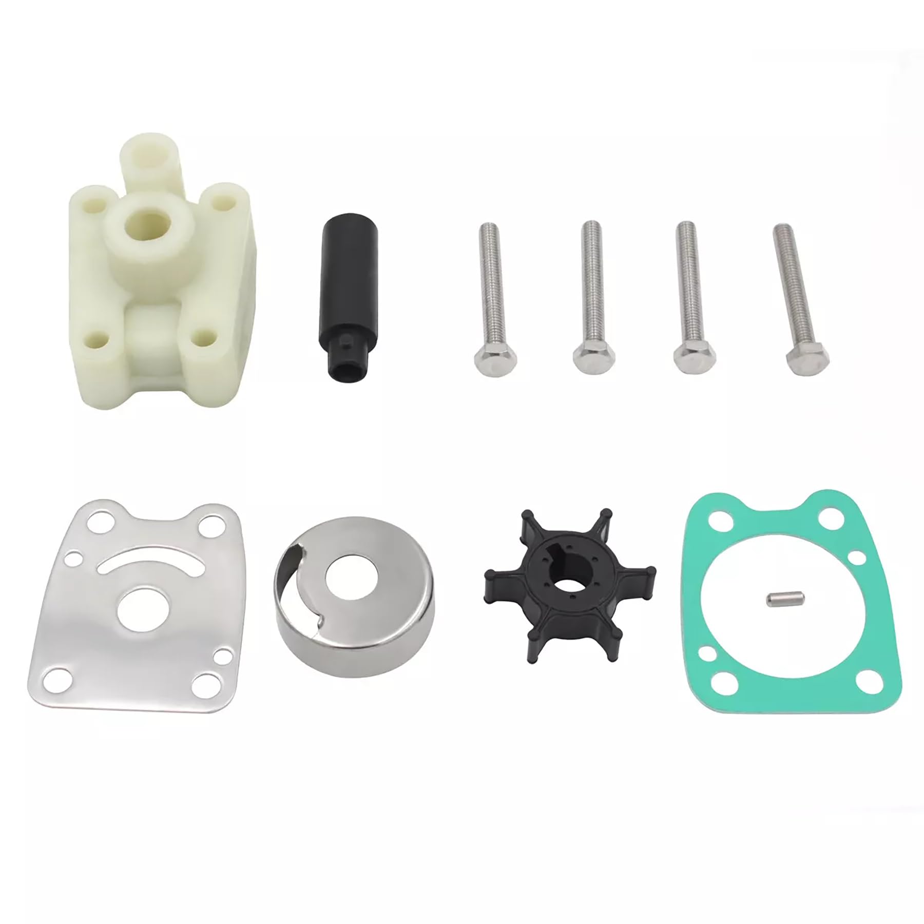 6E0-W0078-00 Reparatursatz für Wasserpumpenlaufrad mit Gehäuseersatz für Yama-ha Außenbordmotor 4 5 6 PS 4A 5C F4 F6 Schiffsmotor 6E0-W0078 6E0-W0078-A2