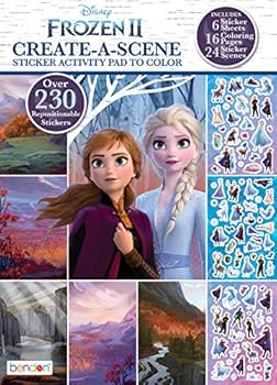 Paperback Frozen 2 Create-A-Scene Sticker Activity Pad to Color Book