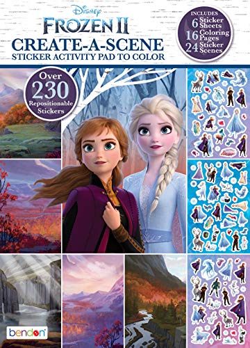 Disney Frozen 2 Create-a-Scene Sticker Pad and Sticker Scenes 46033,