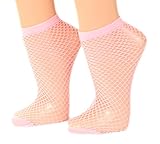 Fibrotex Damen Netzsöckchen 30 DEN, Farben alle:25 rosa, Größe:One Size