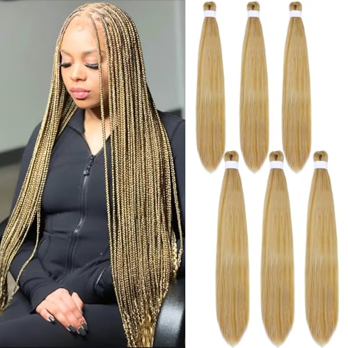 Wuqibawu Light Honey Blonde Braiding Hair