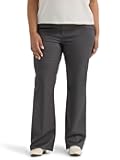 Women's Plus Size Wrinkle Free Mid Rise Bootcut Pant