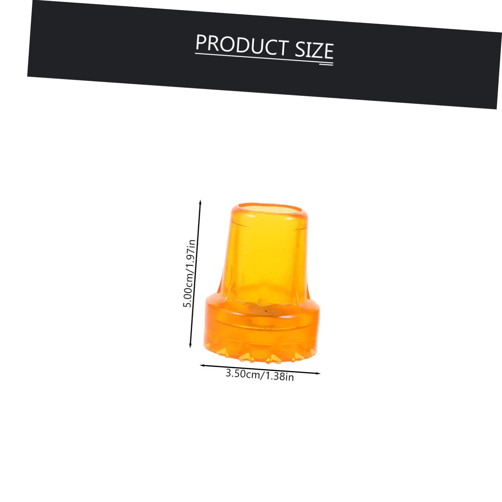 Healeved Thick Trekking Pole Tips Skid-Resistant Cane Tips for Balance Crutch Accessories