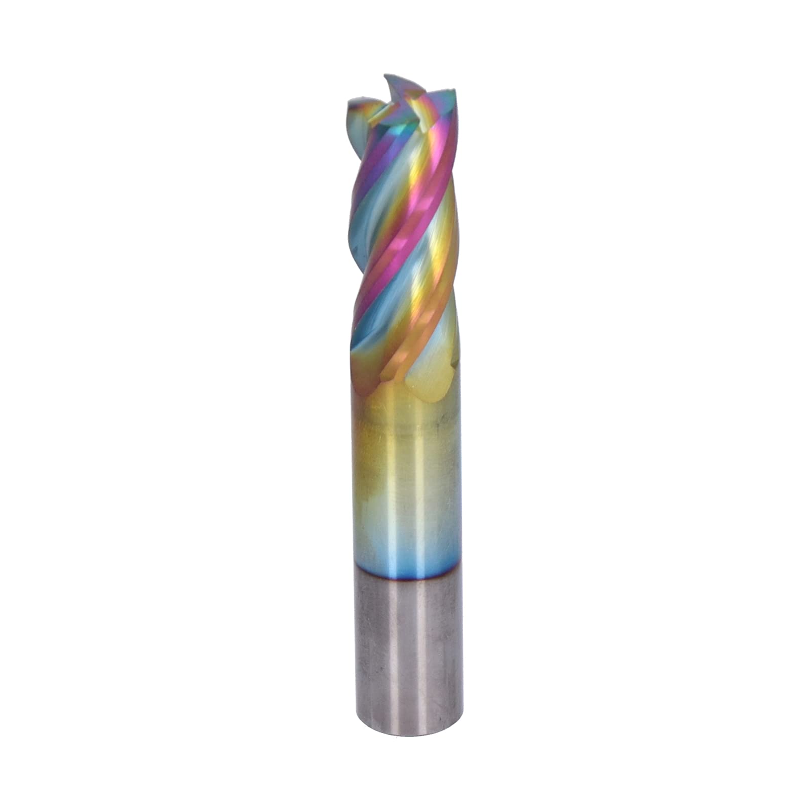 FTVOGUE Węglik Wolframu CNC Spiralny Frez Palcowy, D12X75L 4 Ostrza