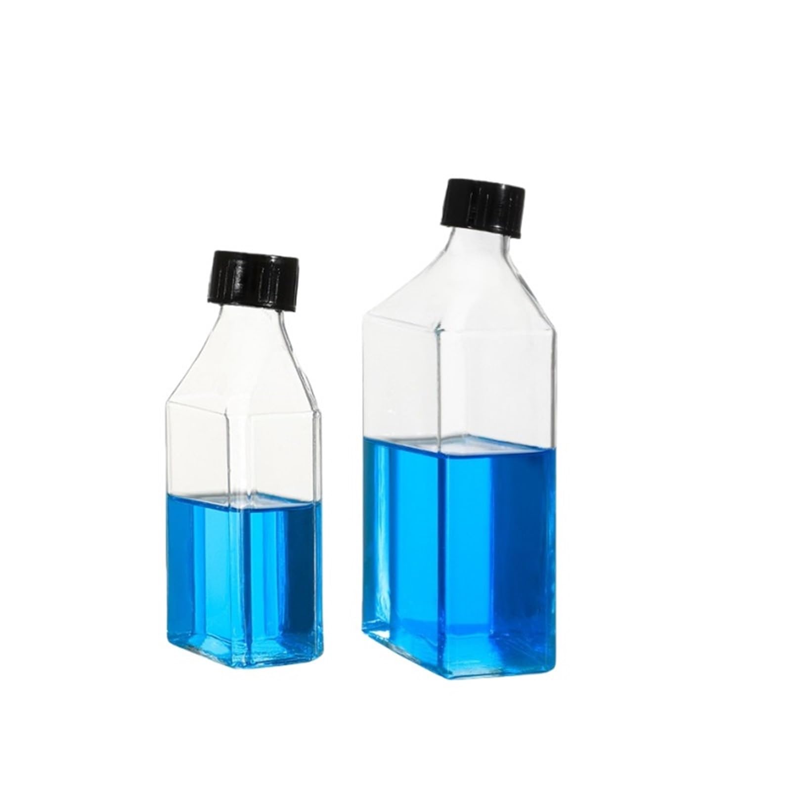 Kulturflasche mit Spiralöffnung, schräger Glashals, Laborflasche(100ml 1pcs)