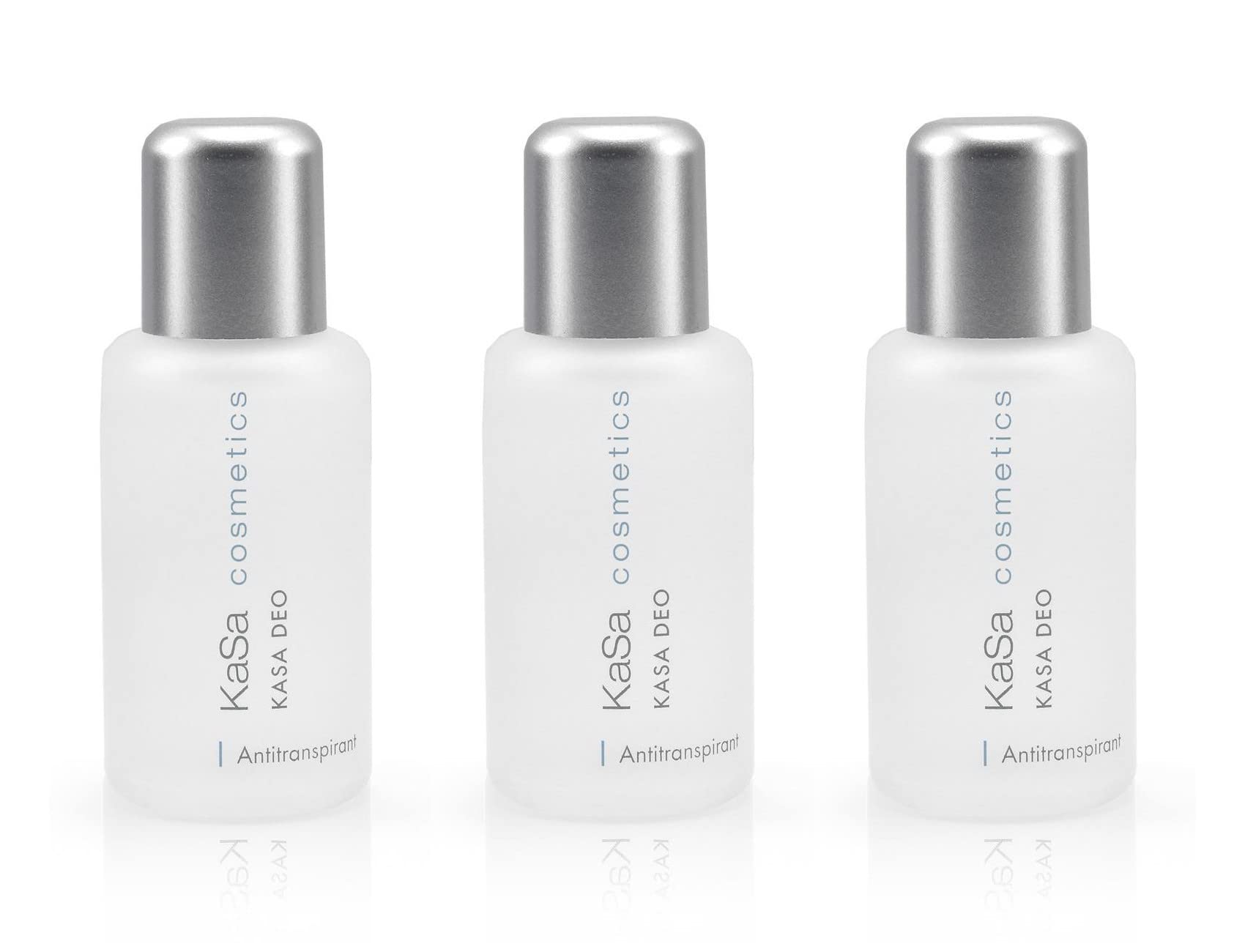 Deo - Antitranspirant gegen starkes Schwitzen für Männer & Frauen - Dermatologisch getestet - Schützt vor Schweiß- und Geruchsbildung - parfümfrei - Made in Germany (50ml (3er Pack)