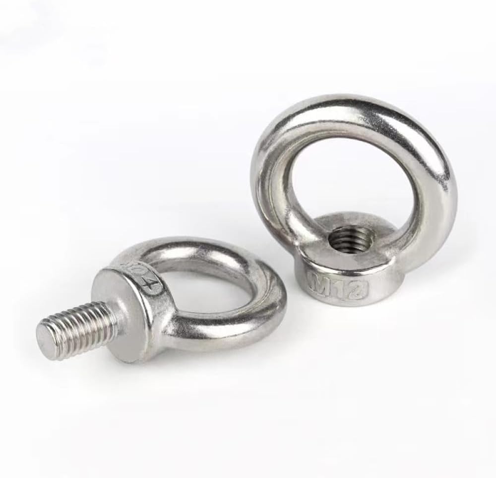 bulloni a occhiello, Bullone a occhiello di sollevamento Dado a occhiello di sollevamento Dado a occhiello Bullone a occhiello 5 pezzi Dado a occhiello Dadi a occhiello di sollevamento in acciaio inos