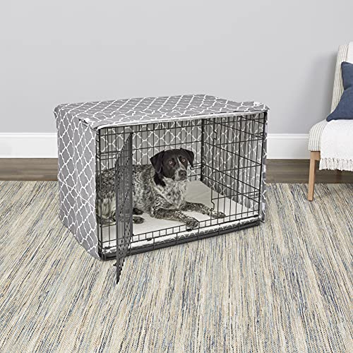 New World Capa para caixa de cachorro com protetor de tecido de teflon, capa para caixa de cães serv