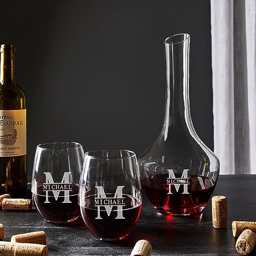 Barlow Personalized Wine Decanter Set