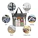 TOPASION Mesh Shower Caddy Bag Portable Hanging Toiletry and Bath Organizer with Zipper for Travel, Gym, Swimming, Camping, College Dorms, Beach (Grey)
