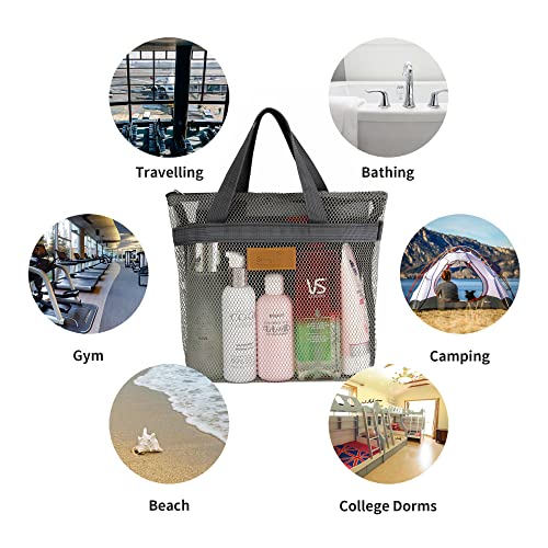 TOPASION Mesh Shower Caddy Bag