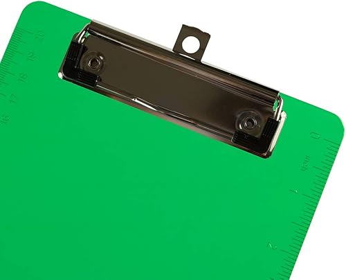 Miniatura 2 de JAM PAPER Portapapeles pequeños de plástico para notas con clip de metal de perfil bajo, mini (6 x 9), colores surtidos, 6 tablerospaquete